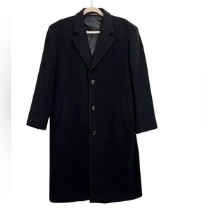 Men's Black Overcoat
